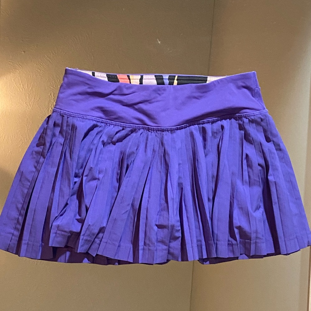 lululemon pleaded purple skirt